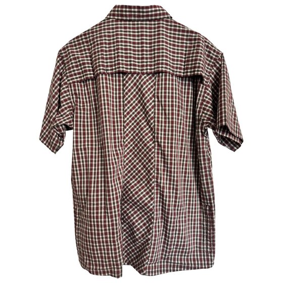 Zoic Clothing District Jersey Size Large Red Plaid Snap button NWT $80 Mountain - Picture 2 of 7